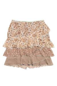 Bottoms: #134 Silk The Limited Long Skirt Brown | c. 208 | Size 8