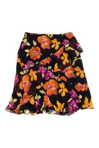 #143 Silk Jones New York Long Skirt Black | c. 208 | Size 14
