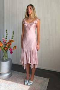 #158 Silk Ralph Lauren Gown Pink | c. 208 | Size 8