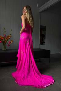 #161 Ahyoe Silk Gown Pink | c. 208 | Size 8