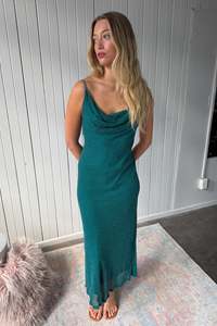 #165 Laurence Kagan Gown Green | c. 208 | Size 14