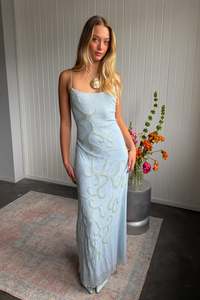 #175 Anne French Couture Gown Blue | c. 208 | Size 12