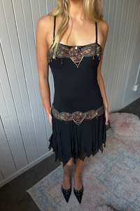 #176 Rare Sue Wong Gown Black | c. 208 | Size 10
