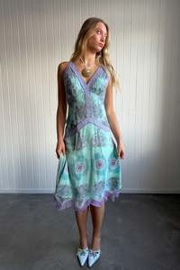#180 Silk Nicole Gown Blue | c. 208 | Size 12