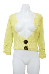 #098 Yaffinites Cardigan Top Yellow | c. 207 | Size 8