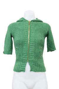 #112 Belle Du Jour Jumper Top Green | c. 207 | Size 8