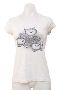 Baby Tees: #067 cache cache T-shirt White | c. 208 | Size 12
