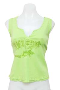 Baby Tees: #078 Kocca Jeans T-shirt Green | c. 208 | Size 12
