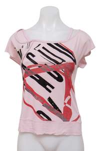 Baby Tees: #085 Sisley T-shirt Pink | c. 208 | Size 8