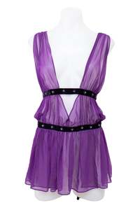 #024 Victoria's Secret Sheer Top Purple | c. 207 | Size 12