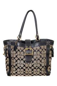 #191 Coach Tote Style Bag Black | c. 207