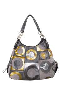 Bags: #172 Coach Patch-work Bag Gold | c. 206