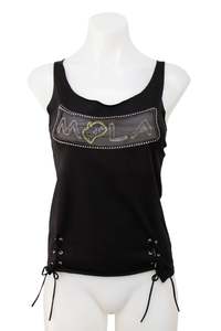 #054Deadstock Melaccerba Top Black | c. 208 | Size 10
