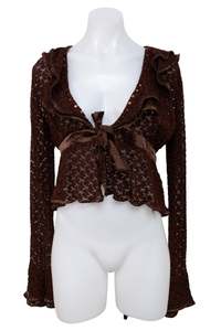 Top Picks: #110 Banana Republic Long Sleeve Brown | c. 208 | Size 12