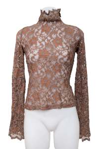 #111 Bebe Long Sleeve Brown | c. 208 | Size 10/12
