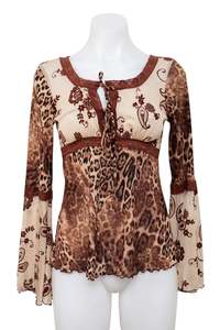 #113 Sirens Long Sleeve Brown | c. 208 | Size 8