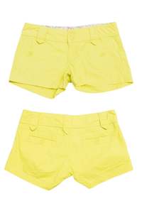 Sporty: #152 Ticket Shorts Yellow | c. 207 | Size 8