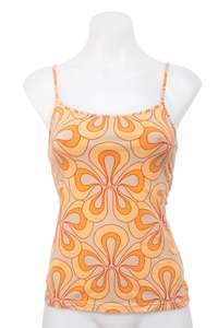 Sporty: #122 Gap Camisole Top Orange | c. 206 | Size 8