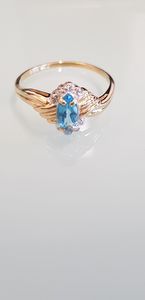 Products: 18ct Topaz and Diamond Ring