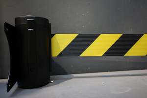 Wall Mount Retractable Belt – 4.6m Black Body