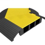Cable Protector TPU Corner section - 3 Channel flip top