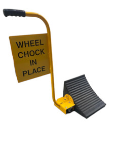 Rubber Wheel Chock with Handle