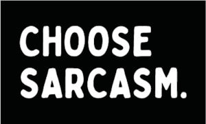 Re-Label - CHOOSE SARCASM Patch Black