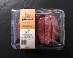 Products: Venison Beer Sausages 500g - Premium Game