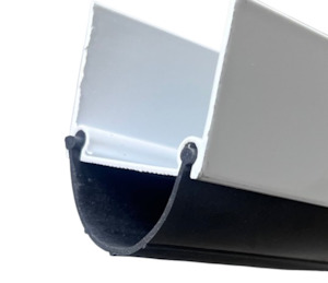 Garage Door Parts Sectional: Aluminium bottom garage door capping rubber seal carrier Per 1.5M