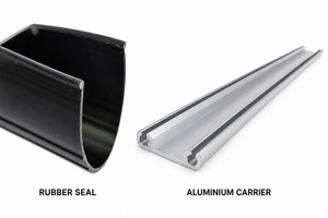 Garage Door Parts Sectional: Garage Door Bottom Seal Kit NZ – Seal + Aluminium Carrier (Complete Kit, Fits Most Doors)