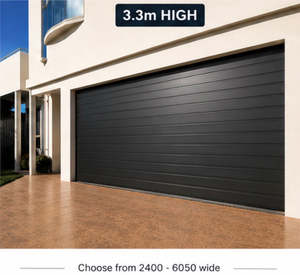 Colorsteel Rib-line Smooth Sectional Door 3300h And Choose From 2450w-6050 Wide