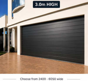Colorsteel Rib-line Smooth Sectional Door 3000h And Choose From 2450w-6050 Wide