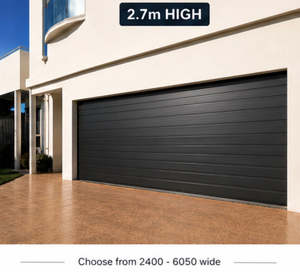Colorsteel Rib-line Smooth Sectional Door 2700h And Choose From 2450w-6050 Wide