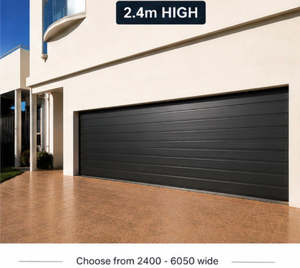 Colorsteel Rib-line Smooth Sectional Door 2400h And Choose From 2450w-6050 Wide