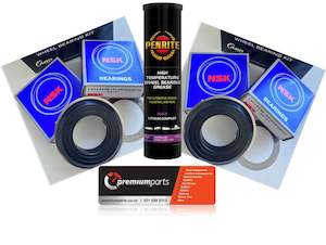 Trailer Parts: 2x Trailer Wheel Bearing Kits - Marine Rear Seal - Grease Combo!!