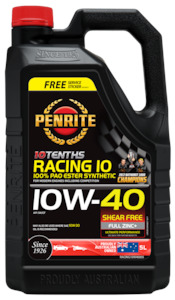 PENRITE 10 TENTHS RACING 10W-40 (100% PAO & ESTER) 5L