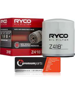 Ryco Filters: RYCO OIL FILTER SPIN ON - Z418