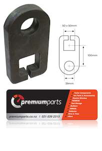 Tiedowns: Drop Axle Plate Suit 39mm Axle - Sold in Pairs