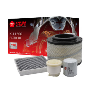 FILTER KIT OIL FUEL AIR CABIN TOYOTA HILUX KUN16R KUN26R