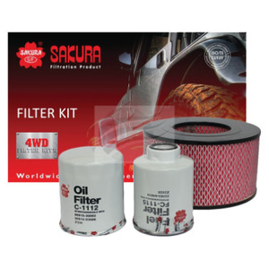 Premium Lubricants Filters: FILTER KIT OIL AIR FUEL TOYOTA HILUX LN147 LN167 LN169 LN172