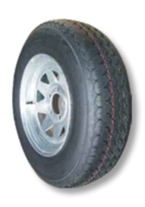 Wheels Tires: Wheel Galvanised 13"x 5" - Tyre 165R13