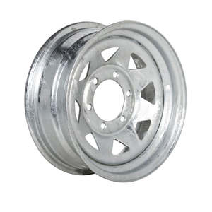 Wheels Tires: Rim 15x6 Galv Spoke 6x5.5" PCD 0ET