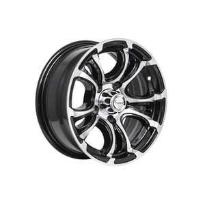 Treadway alloy trailer rim 14"x6" Loadstar XT Black 5x4.5" PCD