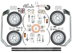 Trailer Kits 1: Trojan 2500kg Low-Rider Tandem Trailer Kit - 14" Wheel