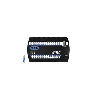 Products: Wiha XLSelector T bit set, 25 mm Phillips, TORX®, hex 31-pcs. 1/4″ C6,3 (41830)