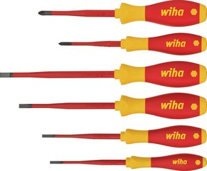 Wiha Softfinish/Slimfix 1000V 6pc Screwdriver Set (35389)