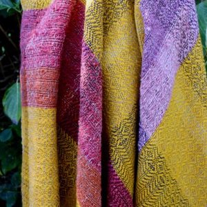 Products: Throw with Hand Dyed Wools