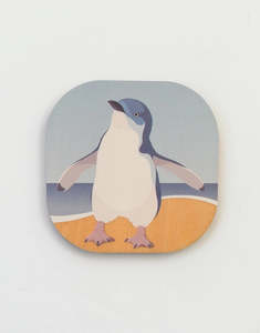 Soft Square NZ fauna Wood Coasters