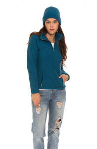 Womens Clothing Collection: Shaped Zip Jacket by Koru Knitwear - available in 3 colours