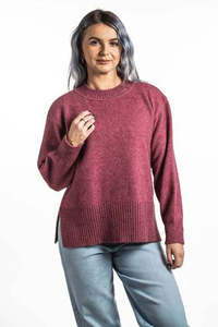 Adult Merino Top Collection: Split Hem Jumper by Koru Knitwear - available in 3 colours - to be discontinued